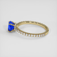 1.34 Ct. Blue Sapphire Ring, 18K Yellow Gold 4