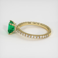 1.55 Ct. Emerald Ring, 18K Yellow Gold 4