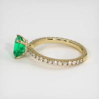 1.56 Ct. Emerald Ring, 18K Yellow Gold 4