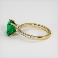 1.50 Ct. Emerald Ring, 18K Yellow Gold 4