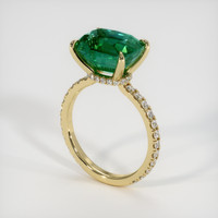 3.75 Ct. Emerald Ring, 18K Yellow Gold 2