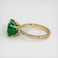 3.75 Ct. Emerald Ring, 18K Yellow Gold 4