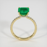 2.29 Ct. Emerald Ring, 18K Yellow Gold 3