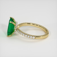 2.29 Ct. Emerald Ring, 18K Yellow Gold 4