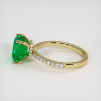 2.82 Ct. Emerald Ring, 18K Yellow Gold 4