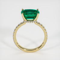 3.30 Ct. Emerald Ring, 18K Yellow Gold 3