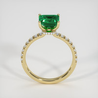 1.52 Ct. Emerald Ring, 18K Yellow Gold 3