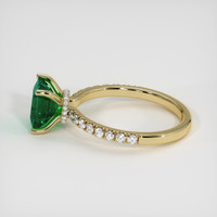 1.52 Ct. Emerald Ring, 18K Yellow Gold 4