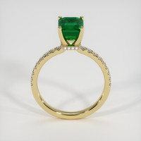 1.76 Ct. Emerald Ring, 18K Yellow Gold 3