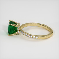 1.76 Ct. Emerald Ring, 18K Yellow Gold 4