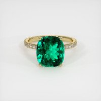 Emerald Ring 4.67 Ct. 18K Yellow Gold Preview