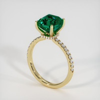 2.79 Ct. Emerald Ring, 18K Yellow Gold 2