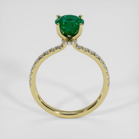 1.22 Ct. Emerald Ring, 18K Yellow Gold 3