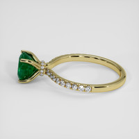 1.22 Ct. Emerald Ring, 18K Yellow Gold 4