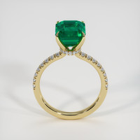 3.32 Ct. Emerald Ring, 18K Yellow Gold 3