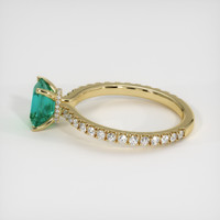 1.44 Ct. Emerald Ring, 18K Yellow Gold 4