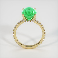 4.62 Ct. Emerald Ring, 18K Yellow Gold 3