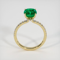 2.04 Ct. Emerald Ring, 18K Yellow Gold 3