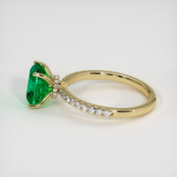 2.04 Ct. Emerald Ring, 18K Yellow Gold 4