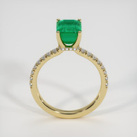 2.25 Ct. Emerald Ring, 18K Yellow Gold 3