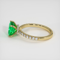 1.78 Ct. Emerald Ring, 18K Yellow Gold 4