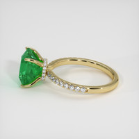 3.17 Ct. Emerald Ring, 18K Yellow Gold 4