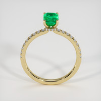 1.36 Ct. Emerald Ring, 18K Yellow Gold 3