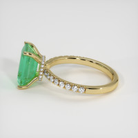 2.66 Ct. Emerald Ring, 18K Yellow Gold 4