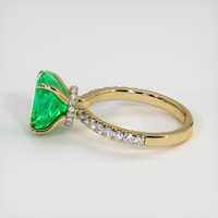 2.54 Ct. Emerald Ring, 18K Yellow Gold 4