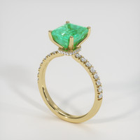 2.23 Ct. Emerald Ring, 18K Yellow Gold 2