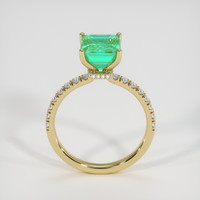 2.23 Ct. Emerald Ring, 18K Yellow Gold 3