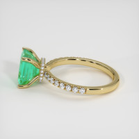 2.23 Ct. Emerald Ring, 18K Yellow Gold 4