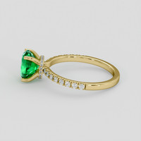 1.56 Ct. Emerald Ring, 18K Yellow Gold 4