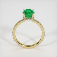 1.39 Ct. Emerald Ring, 18K Yellow Gold 3