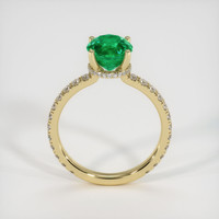 1.25 Ct. Emerald Ring, 18K Yellow Gold 3