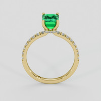 1.54 Ct. Emerald Ring, 18K Yellow Gold 3