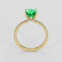 1.63 Ct. Emerald Ring, 18K Yellow Gold 3