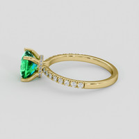 1.63 Ct. Emerald Ring, 18K Yellow Gold 4