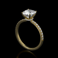 1.20 Ct. Gemstone Ring, 18K Yellow Gold 2