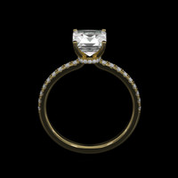 1.20 Ct. Gemstone Ring, 18K Yellow Gold 3