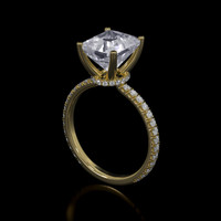 3.18 Ct. Gemstone Ring, 18K Yellow Gold 2