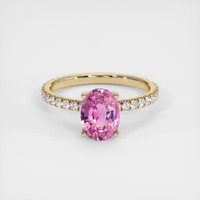 2.01 Ct. Sapphire Ring, 18K Yellow Gold 1