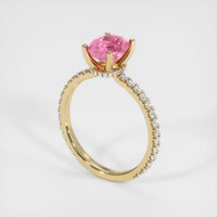 1.74 Ct. Padparadscha Sapphire Ring, 18K Yellow Gold 2