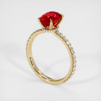 1.97 Ct. Ruby Ring, 18K Yellow Gold 2