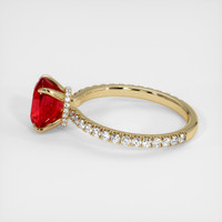 1.97 Ct. Ruby Ring, 18K Yellow Gold 4