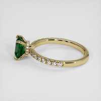 1.13 Ct. Green Sapphire Ring, 18K Yellow Gold 4