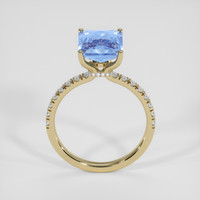 4.31 Ct. Blue Sapphire Ring, 18K Yellow Gold 3