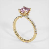1.25 Ct. Sapphire Ring, 18K Yellow Gold 2