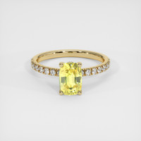 2.03 Ct. Sapphire Ring, 18K Yellow Gold 1