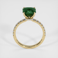 3.26 Ct. Bluish Green Sapphire Ring, 18K Yellow Gold 3